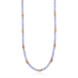 1 Piece Gorgeous Series Elegant Moon Stainless Steel Gold Color Natural Stone Women's Pendant Necklaces h5 Picture9
