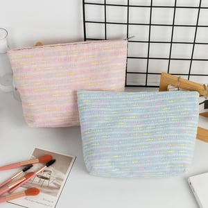 1 Piece Colorful Striped Women's Makeup Bags h5 Picture5