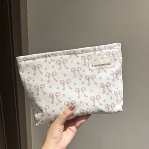 1 Stück Romantische Serie Süße Schleife Knoten Canvas Damentaschen h5 Bild4