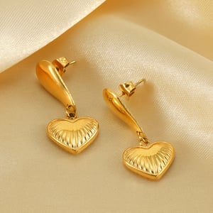 1 Pair Light Luxury Fashion All-match Love Women's Pendant Earrings h5 Picture5
