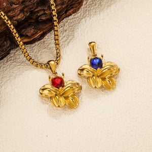 1 paar klassische serie elegante blume edelstahl  vergoldet strass damen anhänger h5 Bild4