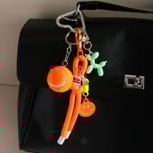 1 Piece Sport Series Vivid Tennis Garniture Smiling Face Alloy Women's Bag Charms h5 Picture3