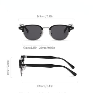 1 Piece Simple Series Retro Solid Color Plastic Women's Sunglasses h5 Picture7