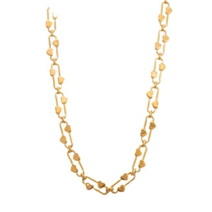 1 piece simple series daily heart stainless steel  gold color plated unisex pendant necklaces h5 Picture6