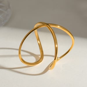 1 Piece Stainless Steel Gold Color Minimalist Ring h5 Picture3