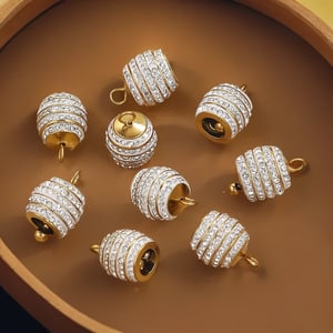 1 Piece Gorgeous Series Vogue Enamel Flower Pattern Bell Shape Stainless Steel Gold Color Women's Pendants h5 Picture4