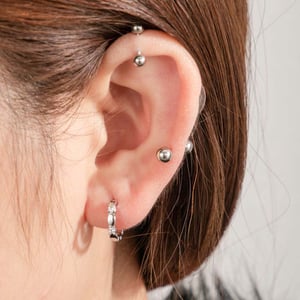 1 Piece Versatile Series Daily Intricate Circle Copper Zircon Women's Hoop Earrings h5 Picture3