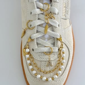 1 paio di perline eleganti della serie semplice in acciaio inossidabile placcato oro 18K per le donne h5 Immagine3