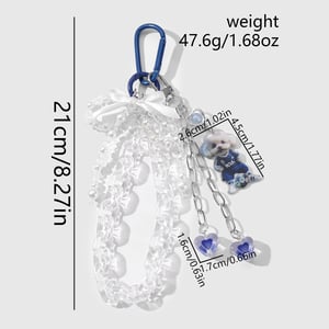 1 Stück einfache Serie süße Schleife Knoten Legierung kein Beschichtungsmaterial Acryl Damen Tasche Charms h5 Bild12