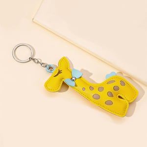1 Piece Cute Leather Giraffe Women's Bag Charms h5 Picture4