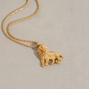1 stück luxuriöse serie  tier edelstahl gold farbe damen anhänger halsketten h5 Bild4