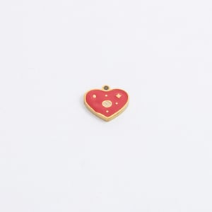 1 Piece Romantic Series Sweet Strawberry Stainless Steel Drop Oil Gold Color DIY Women's Pendants h5 Picture4