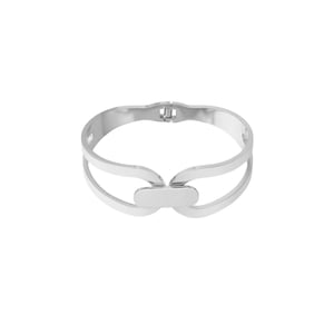 1 Piece Radiant Series Classic Patchwork Stainless Steel Gold Color Women's Bangles h5 Picture8