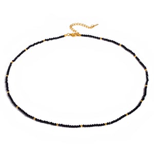 1 Stück Simple Series Elegante Perlen Edelstahl 18 Karat vergoldet Naturstein Damen Perlenketten h5 Bild5