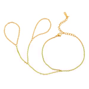 1 piece simple series hip-pop/rock geometric stainless steel  gold plated women chain bracelets h5 Picture5