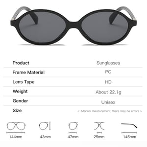 1 Piece Simple Series Retro Solid Color Plastic Women's Sunglasses h5 Picture7