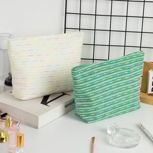 1 Piece Colorful Striped Women's Makeup Bags h5 Picture3