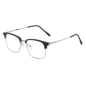 1 Pair Casual Semi Framed Square Shaped Blue - light Blocking Glasses h5 Picture4