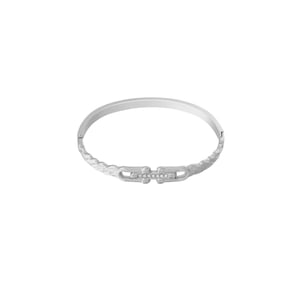 1 Stück Simple Series Casual Twist Edelstahl Goldfarben Damen Armreifen h5 Bild7