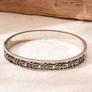 1 Piece Delicate Series Natural Leafs Stainless Steel Gold Color Women's Bangles h5 Picture6