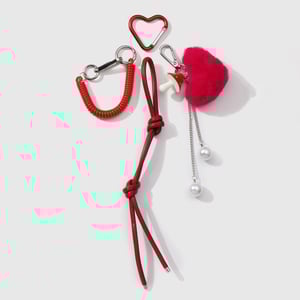 1 Piece Cute Plush Heart Women's Bag Charms h5 Picture10