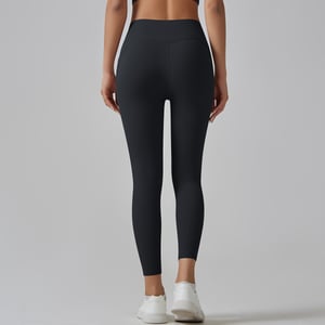 1 Piece High Waisted Nude Yoga Pants Seamless Women's Exercise Pants h5 Picture10