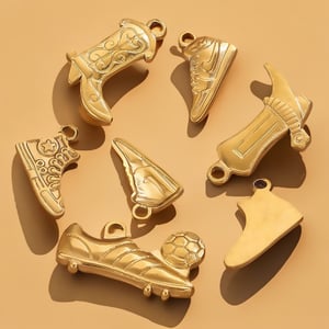 1 Piece Simple Series Chic Boots Stainless Steel Gold Color Unisex Pendants h5 Picture4