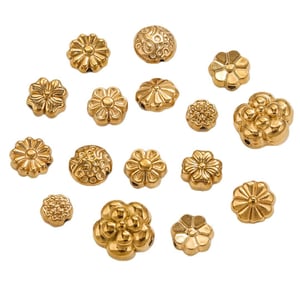 1 pair retro flower  gold plated women pendants h5 Picture6