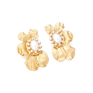 1 Pair Vintage Alloy Flower Stud Earrings h5 Picture4