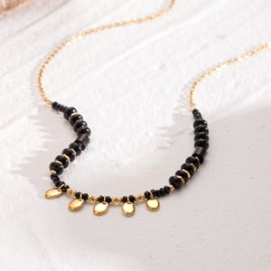 1 piece simple series casual geometric stainless steel  gold plated crystal women pendant necklaces h5 Picture3