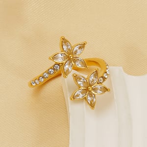 1 Pair Simple Series Daily  Women's Adjustable Rings h5 Picture3