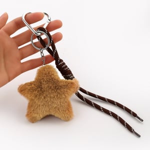 1 Piece Cute Plush Star Women's Bag Charms h5 Picture5