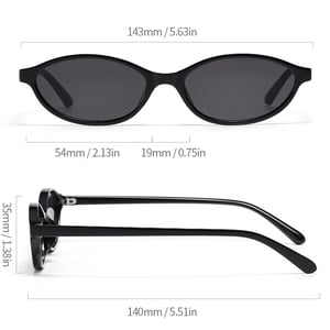 1 Piece Simple Series Casual Solid Color Plastic Women's Sunglasses h5 Picture5