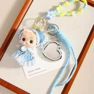 1 Piece Fairy Series Sweet Polka Dots Clothers Doll Rayon Women's Bag Charms h5 Picture3