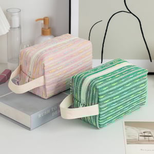 1 Piece Colorful Striped Women's Makeup Bags h5 Picture6