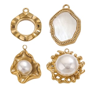 1 Paar geometrische Retro-Anhänger der Classic-Serie, 18 Karat vergoldet, für Damen h5 Bild5