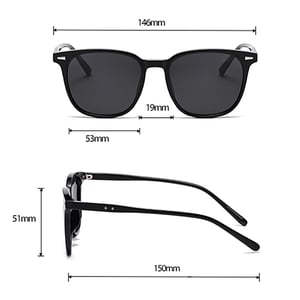 1 Paar Damen-Sonnenbrille aus Kunststoff im Retro-Patchwork-Stil der Classic-Serie h5 Bild7