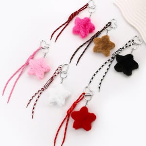 1 Piece Cute Plush Star Women's Bag Charms h5 Picture3