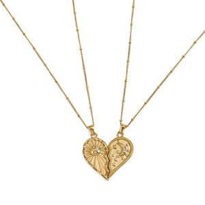 1 Stück Romantische Serie Elegante Herz Edelstahl Gold Farbe Überzogene frauen Anhänger Halsketten h5 Bild9