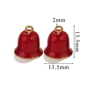 1 Piece Simple Series Daily Bell Shape Solid Color Stainless Steel Gold Color Unisex Pendants h5 Picture4