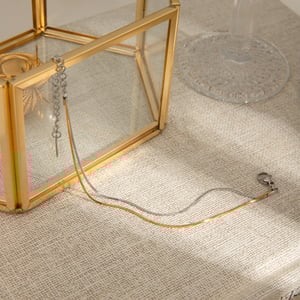 1 Piece Simple Series Delicate Line Stainless Steel Gold & Silver Color Chain Bracelets h5 Picture6