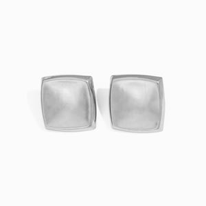 1 Paar Simple Series Einfache viereckige Ohrstecker mit 18 Karat Goldbeschichtung h5 Bild6