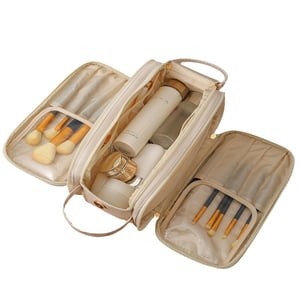 1 Piece High-end Simple Style Solid Color PU Women's Makeup Bag h5 Picture6