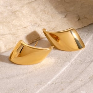 1 Pair Solid Color Stainless Steel Stud Earrings h5 Picture4