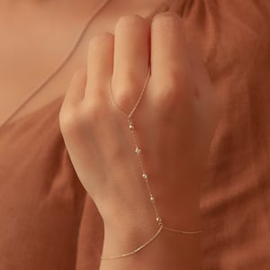 1 stück simple series  linie edelstahl goldfarben damen kettenarmbänder h5 Bild6