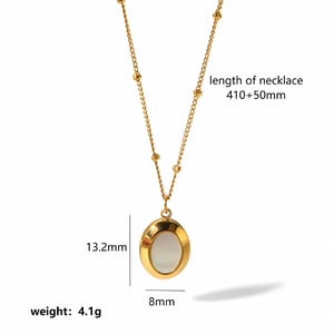 1 piece classic series retro geometric  gold plated pendant necklaces h5 Picture5