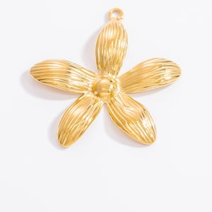 1 Piece Romantic Series Vacation Chic Starfish Shape Stainless Steel Gold Color Women's Pendants h5 Picture7