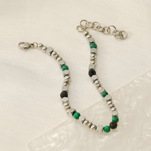 1 pezzo semplice serie classica in acciaio inossidabile braccialetti a catena da donna h5 Immagine5