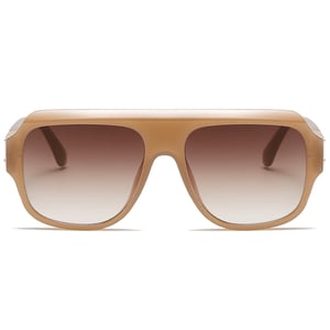 1 Stück Simple Series Casual Solid Color Kunststoff Damen Sonnenbrille h5 Bild2
