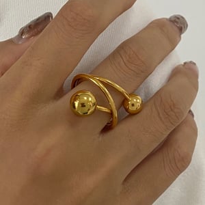 1 stück simple series  linie edelstahl gold farbe damen einzelringe h5 Bild7